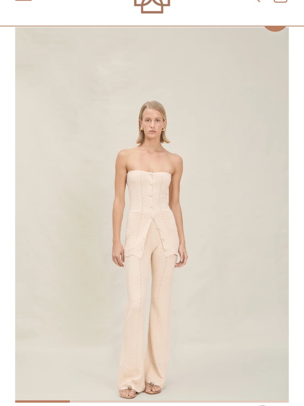 DEVON WINDSOR Timmy Pant Cream Tiffany Top set Small